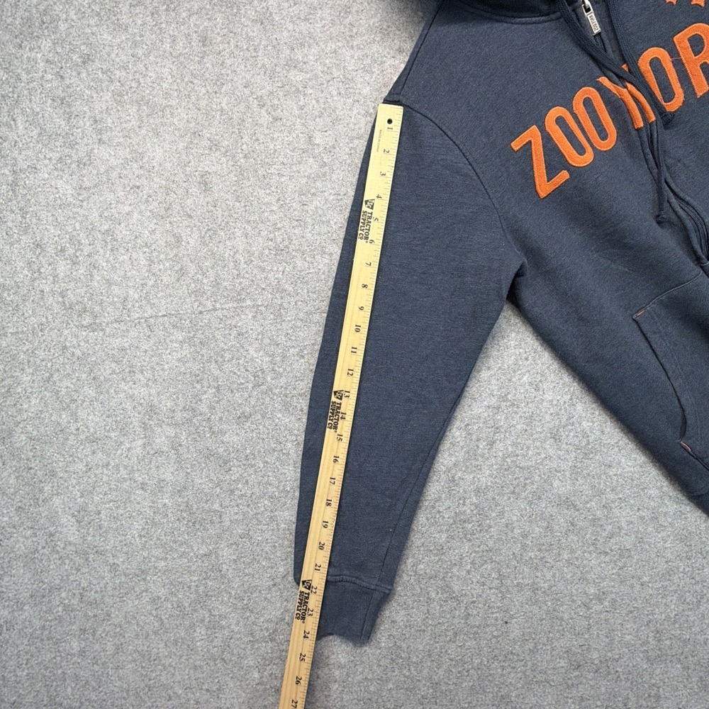 Zoo York Hoodie Mens Medium Full Zip Hooded Logo Fleece - Picture 5 of 6